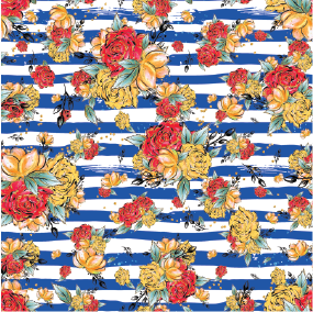 Blue & White Stripes