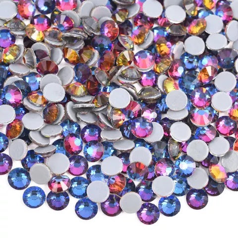 Blue Flame Glass Rhinestones