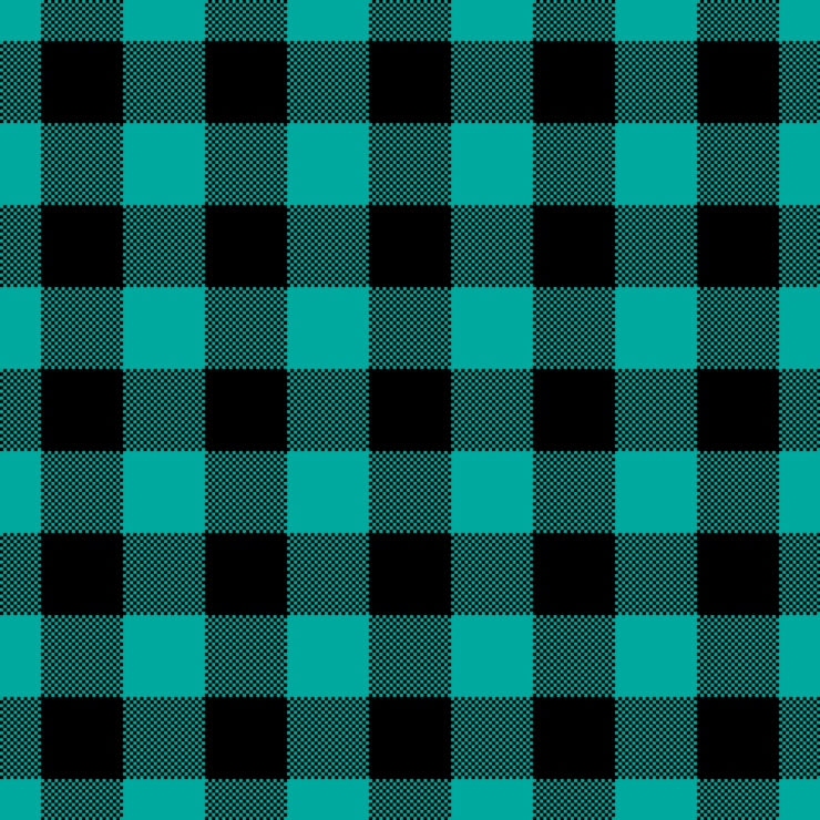 Teal Buffalo Plaid