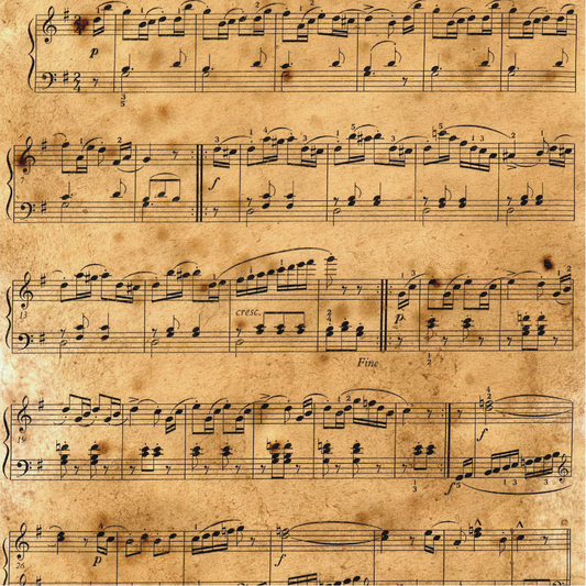 Antique Music Sheet 2