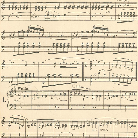 Antique Music Sheet 1