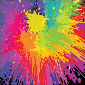 Rainbow Paint Splash