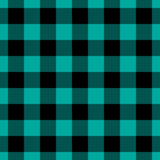 Teal Buffalo Plaid