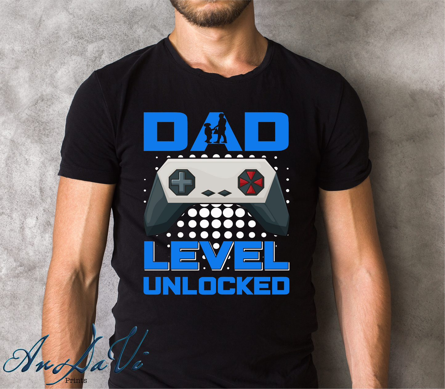 Dad Level Unlocked DTF Transfer