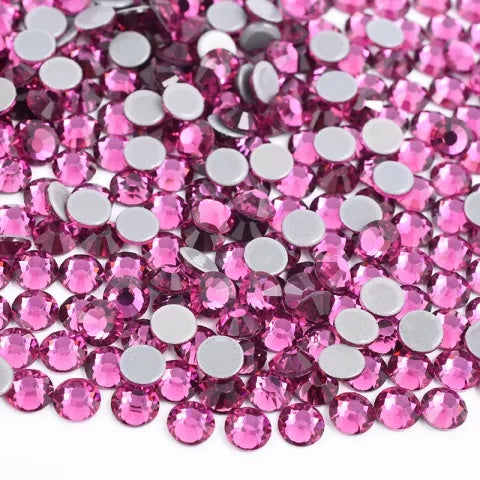 SS10 Fuchsia Hotfix Crystal Glass Rhinestones