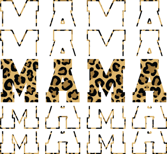 Mama Tan Leopard Sublimation / Infusible ink Print
