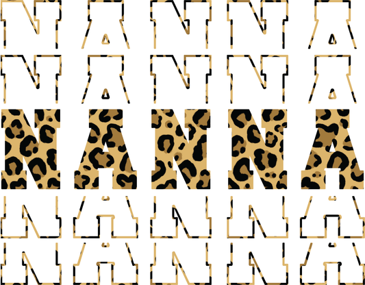 Nanna Tan Leopard Sublimation / Infusible ink Print