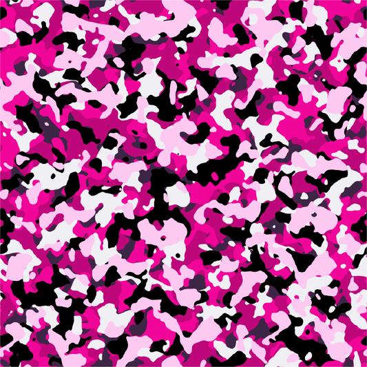 Pink Black White Camo