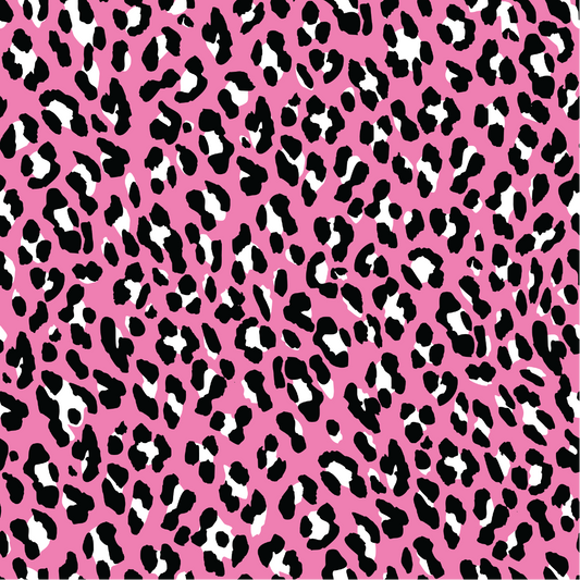 Pink & White Leopard