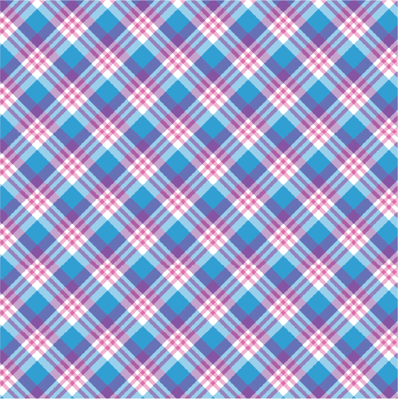 Purple and Blue Plaid