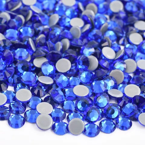 SS10 Sapphire Hotfix Crystal Glass Rhinestones