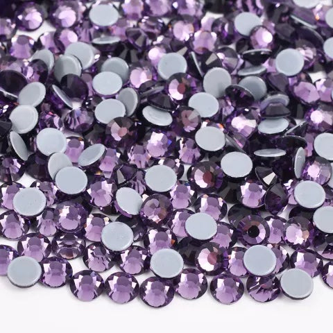 SS10 Tanzanite Hotfix Crystal Glass Rhinestones