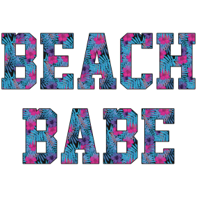 Beach Babe Sublimation Print